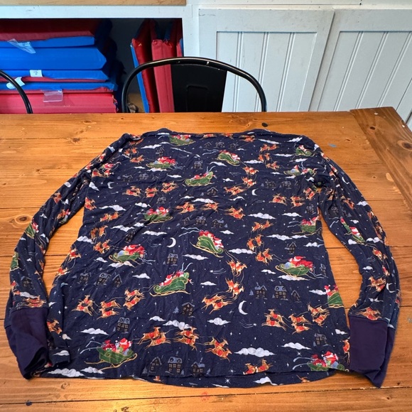 Little Sleepies Other - Little Sleepies Navy‎ Santa Pajama Top women’s large